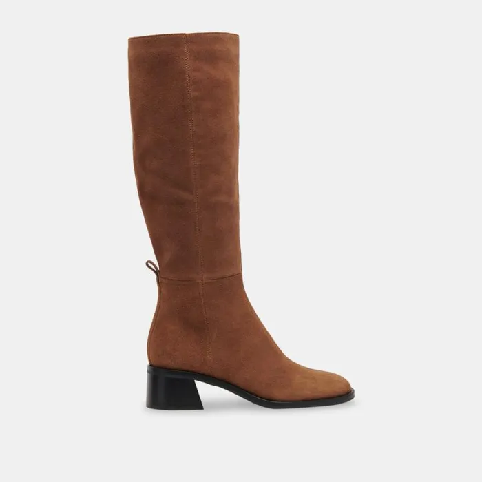 Dolce Vita Lizah Boots Brown Suede Women Boots and Booties