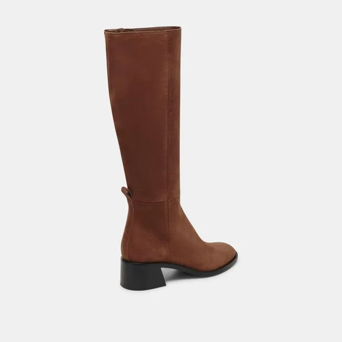 Dolce Vita Lizah Boots Brown Suede Women Boots and Booties