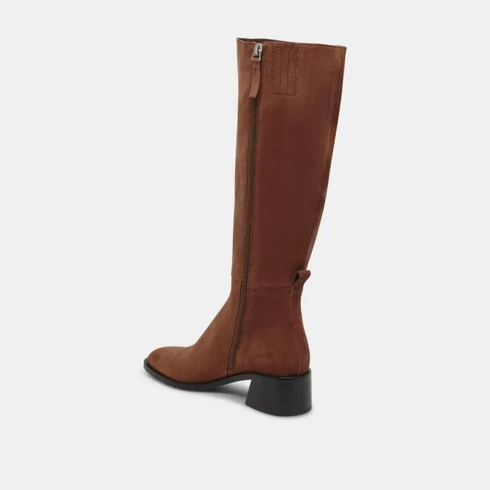 Dolce Vita Lizah Boots Brown Suede Women Boots and Booties