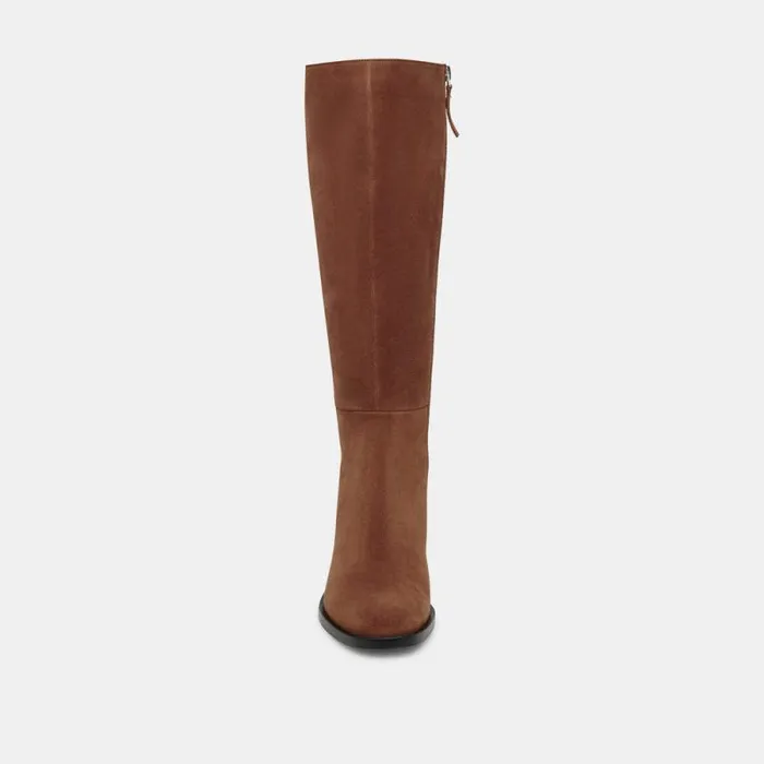 Dolce Vita Lizah Boots Brown Suede Women Boots and Booties