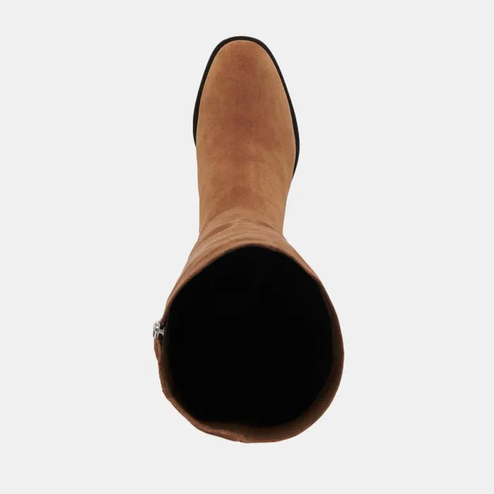 Dolce Vita Lizah Boots Brown Suede Women Boots and Booties