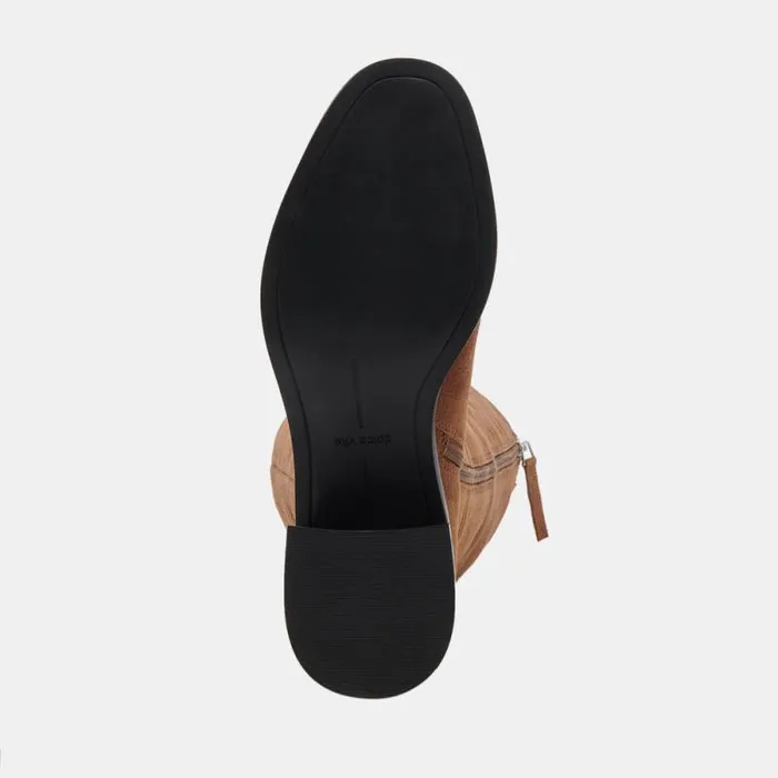 Dolce Vita Lizah Boots Brown Suede Women Boots and Booties