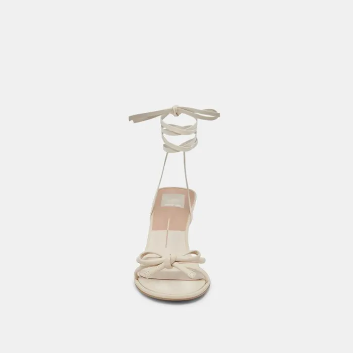 Dolce Vita Maison Heels Ivory Leather Women Heels