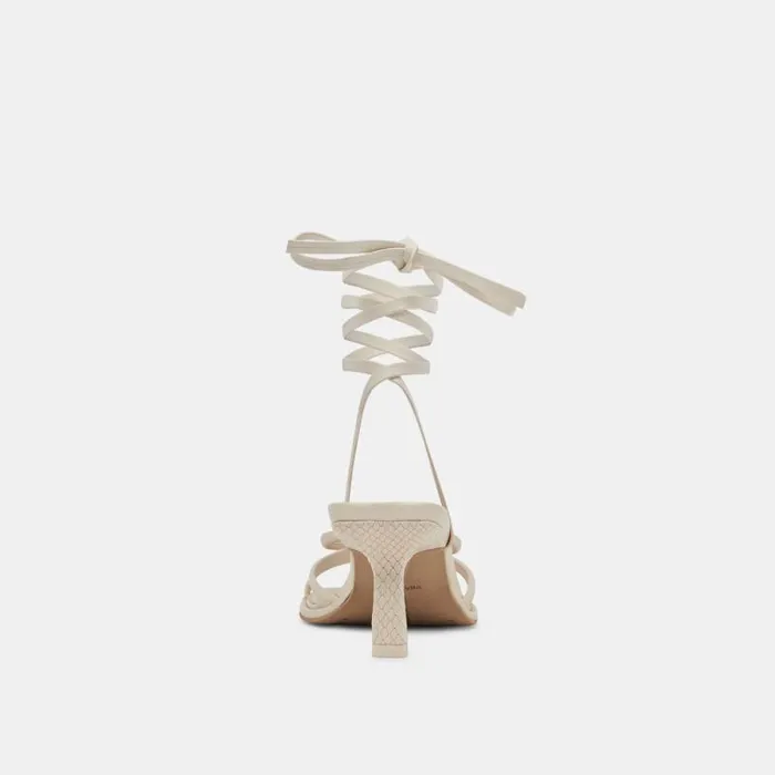 Dolce Vita Maison Heels Ivory Leather Women Heels