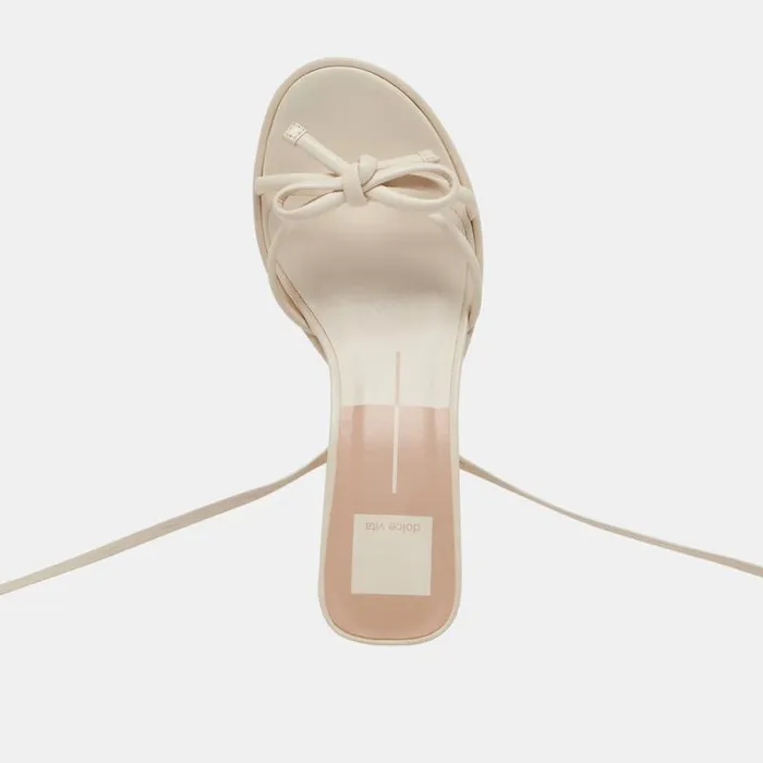 Dolce Vita Maison Heels Ivory Leather Women Heels