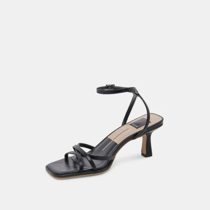 Dolce Vita Manji Heels Midnight Patent Leather Women Heels