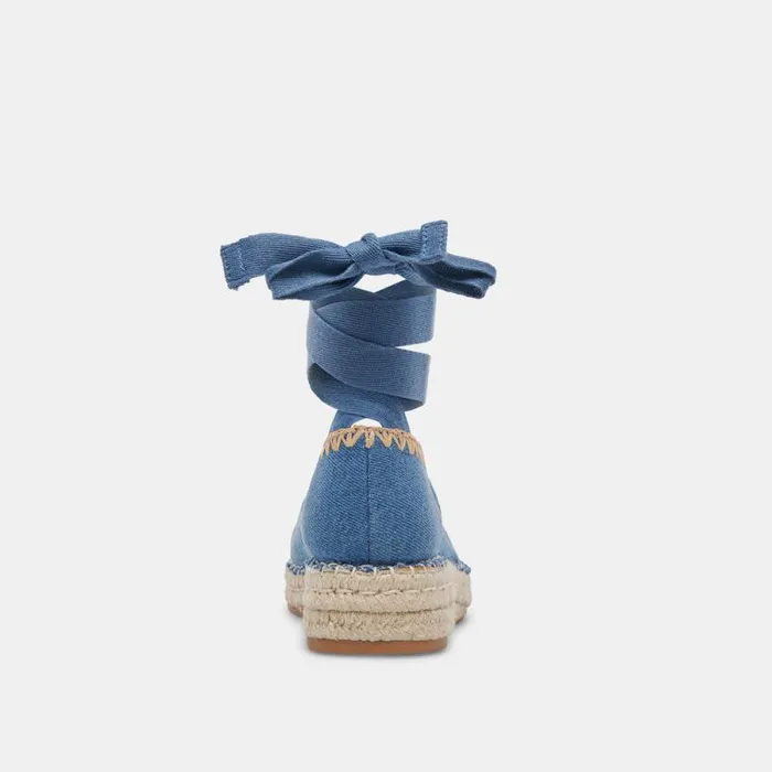 Dolce Vita Morgan Flats Blue Denim Women Flats and Loafers