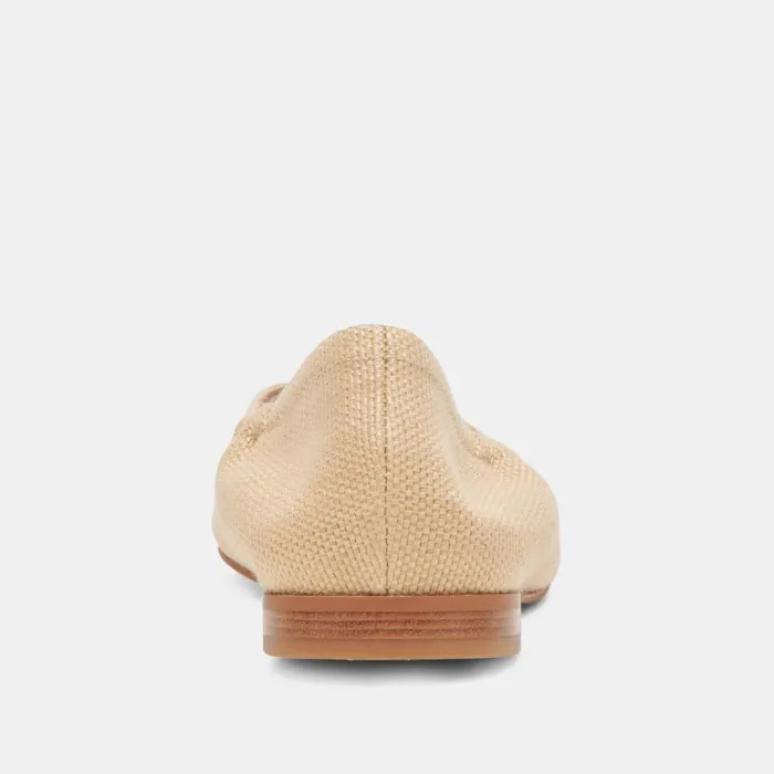 Dolce Vita Nadav Ballet Flats Lt Natural Raffia Women Flats and Loafers
