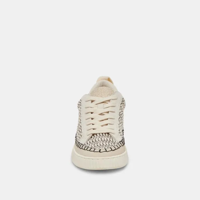 Dolce Vita Nicona Sneakers Black Natural Raffia Women Sneakers