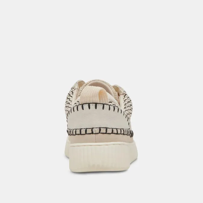 Dolce Vita Nicona Sneakers Black Natural Raffia Women Sneakers