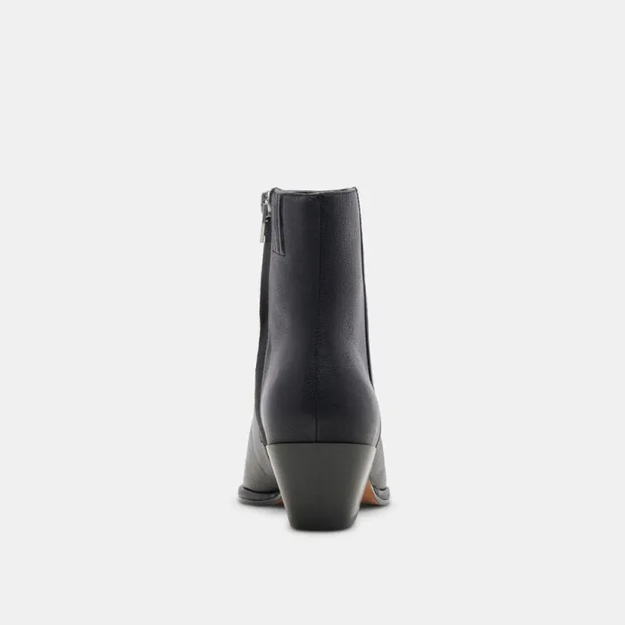 Dolce Vita Nonah Booties Black Leather Women Boots and Booties