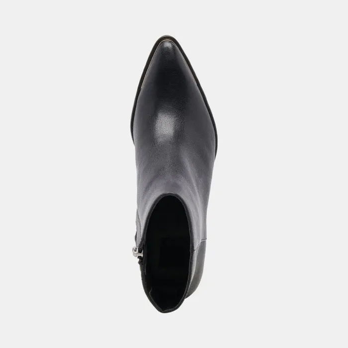Dolce Vita Nonah Booties Black Leather Women Boots and Booties