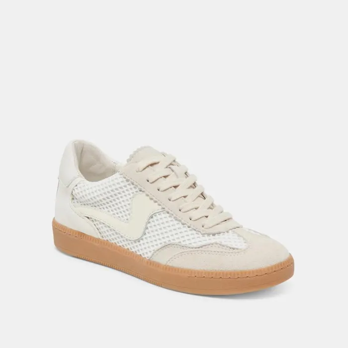 Dolce Vita Notice Mesh Sneakers White Woven Mesh Women Sneakers