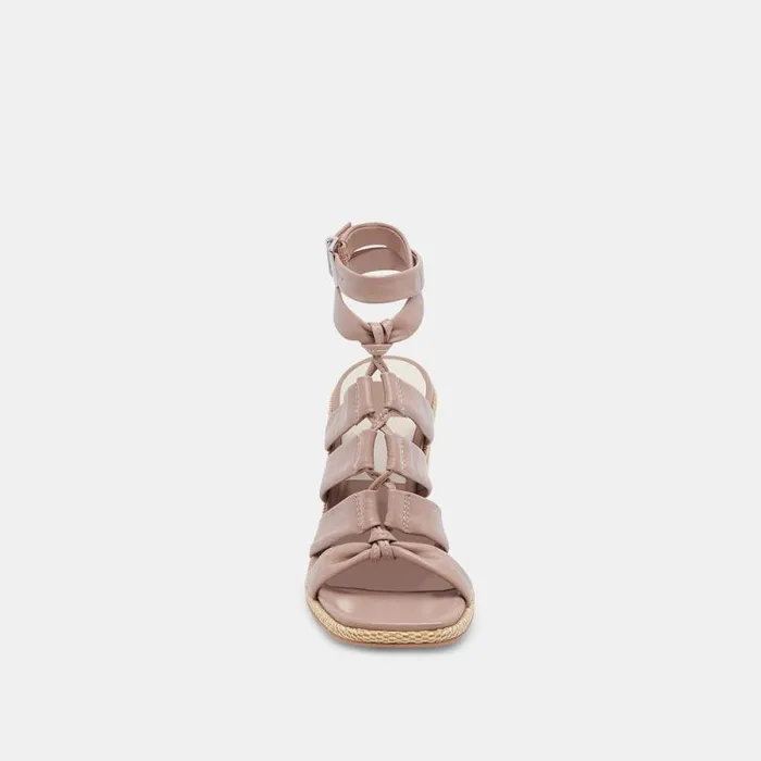 Dolce Vita Olema Heels Cafe Leather Women Sandals