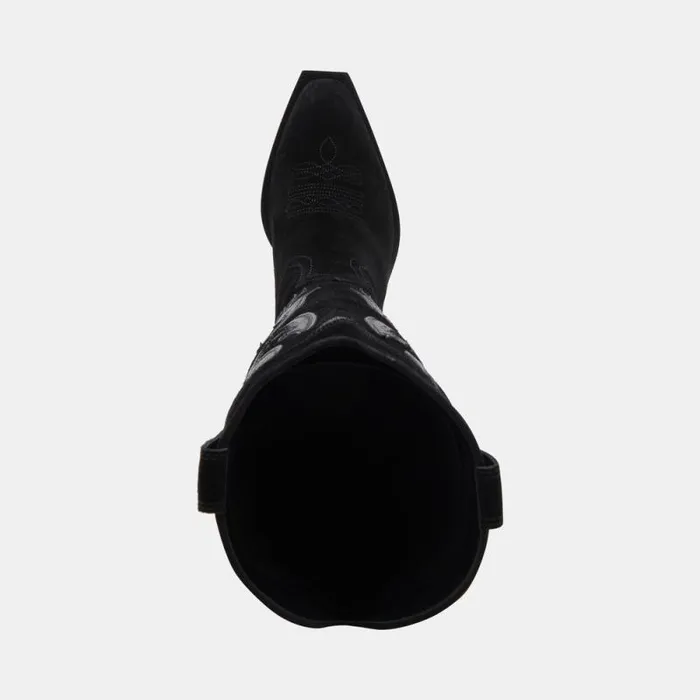 Dolce Vita Samsin Boots Onyx Suede Women Boots and Booties