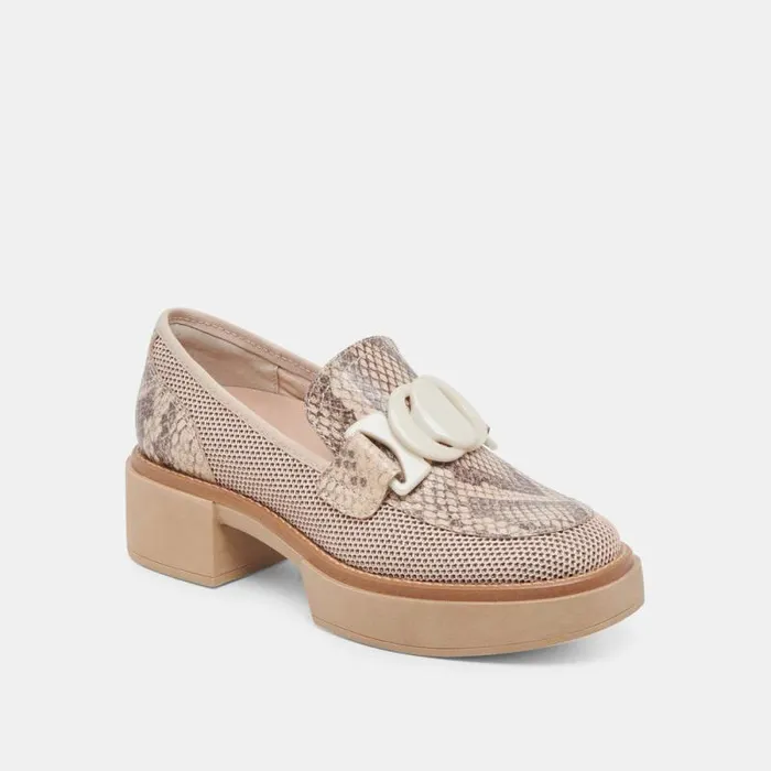Dolce Vita Sandey Loafers Sand Mesh Women Heels