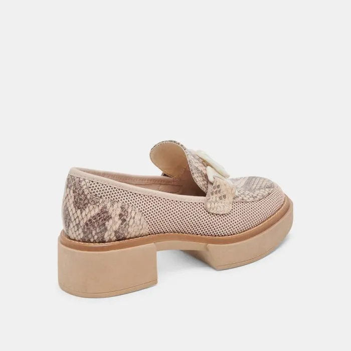 Dolce Vita Sandey Loafers Sand Mesh Women Heels