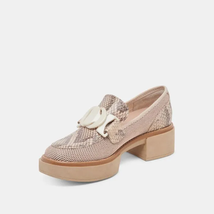 Dolce Vita Sandey Loafers Sand Mesh Women Heels
