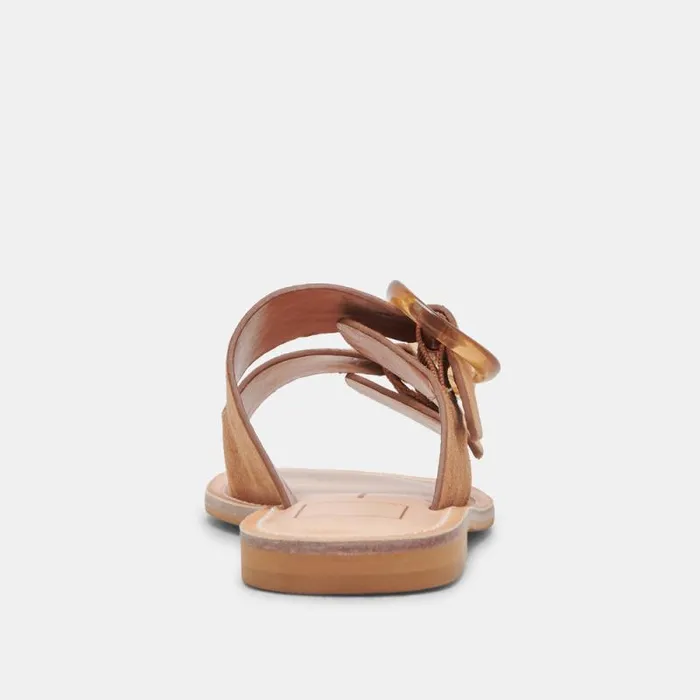 Dolce Vita Secily Sandals Pecan Suede Women Sandals