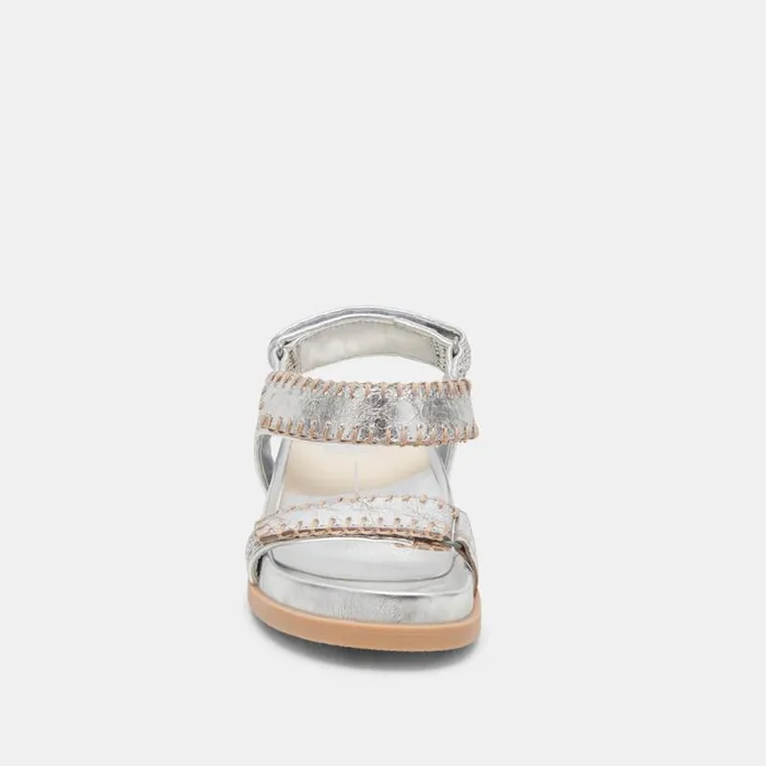 Dolce Vita Senora Sandals Silver Knit Women Sandals