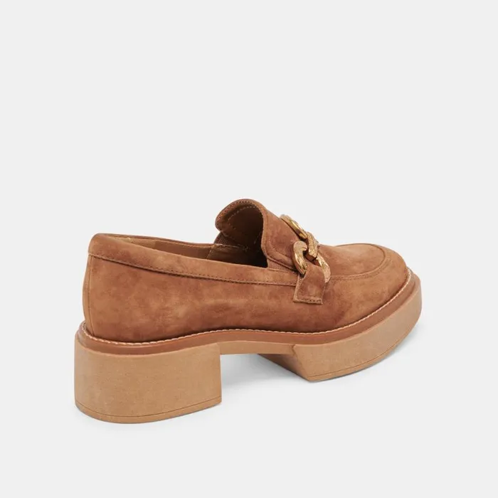 Dolce Vita Sheena Loafers Brown Suede Women Flats and Loafers
