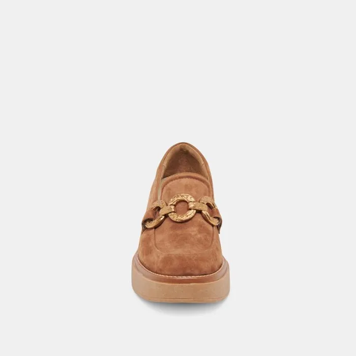 Dolce Vita Sheena Loafers Brown Suede Women Flats and Loafers