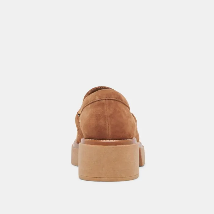 Dolce Vita Sheena Loafers Brown Suede Women Flats and Loafers