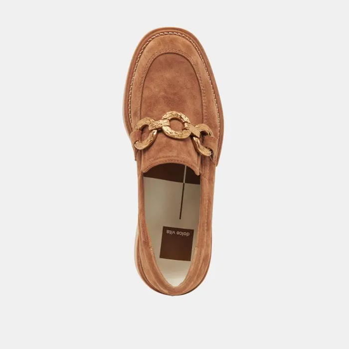 Dolce Vita Sheena Loafers Brown Suede Women Flats and Loafers