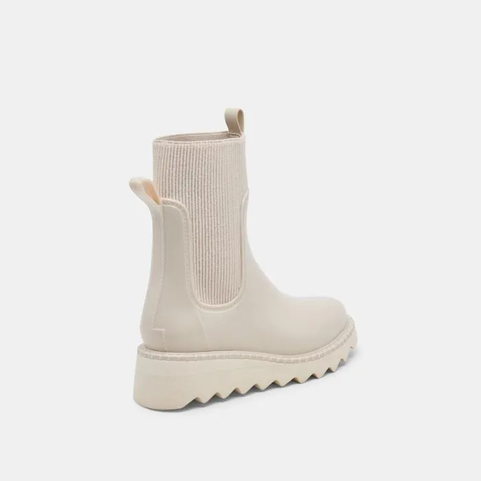 Dolce Vita Tropic H2O Boots Ivory Patent Stella Women Boots and Booties
