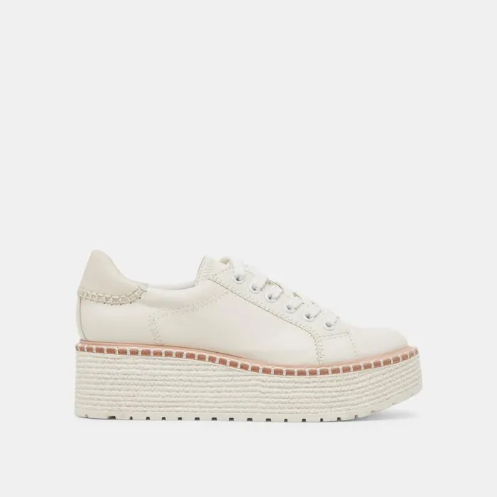 Dolce Vita Twain Sneakers White Leather Women Sneakers