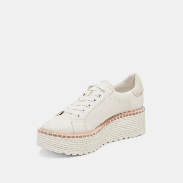 Dolce Vita Twain Sneakers White Leather Women Sneakers