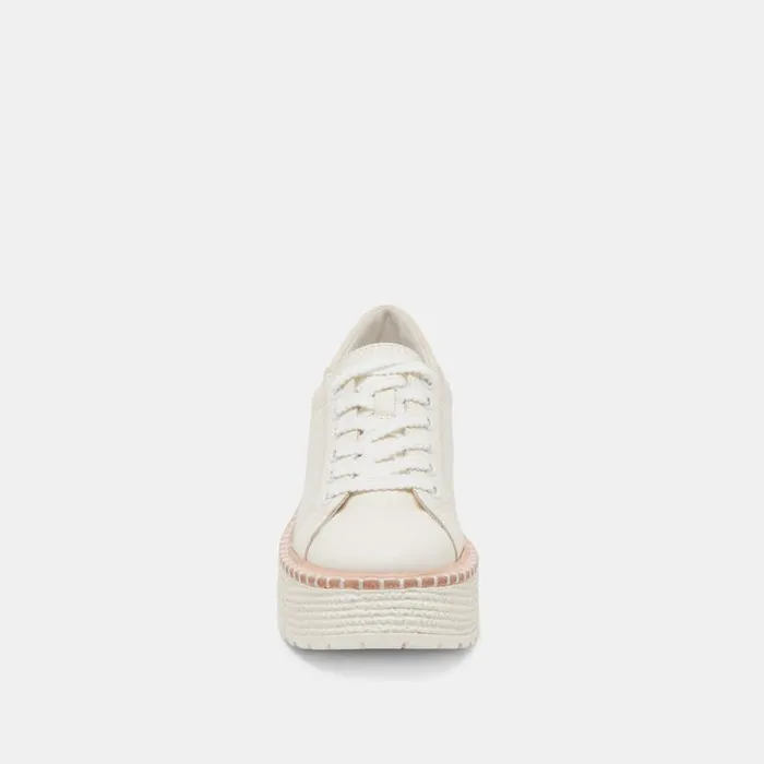 Dolce Vita Twain Sneakers White Leather Women Sneakers