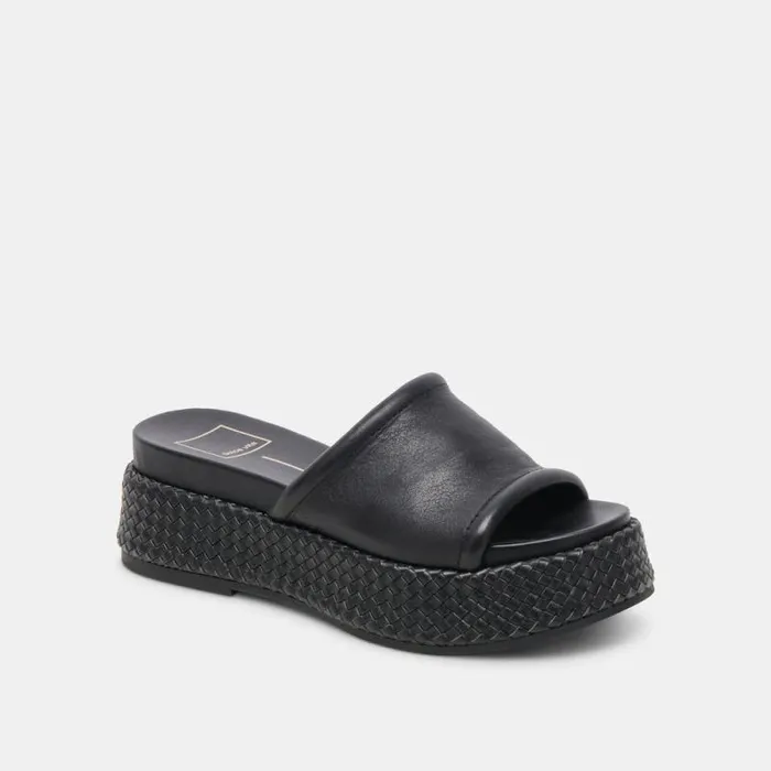 Dolce Vita Wimsyn Sandals Black Leather Women Sandals