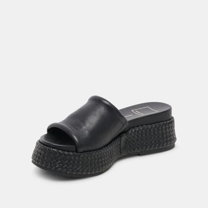 Dolce Vita Wimsyn Sandals Black Leather Women Sandals