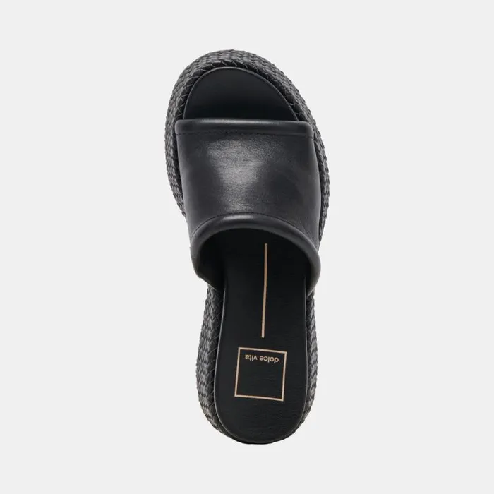 Dolce Vita Wimsyn Sandals Black Leather Women Sandals
