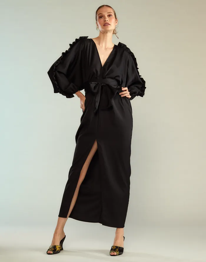 Dolman Sleeve Dance Dress 8211 Black Women Cynthia Rowley Dresses