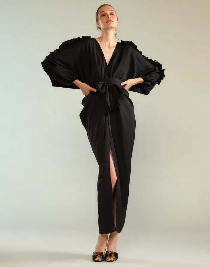 Dolman Sleeve Dance Dress 8211 Black Women Cynthia Rowley Dresses