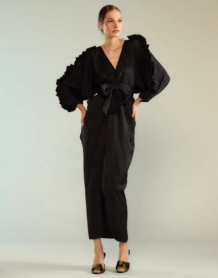 Dolman Sleeve Dance Dress 8211 Black Women Cynthia Rowley Dresses