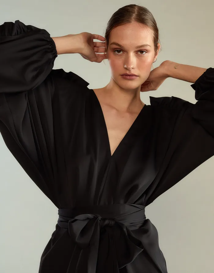 Dolman Sleeve Dance Dress 8211 Black Women Cynthia Rowley Dresses