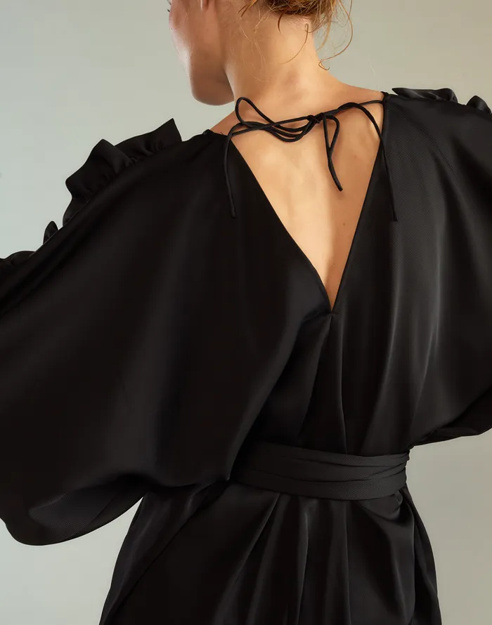 Dolman Sleeve Dance Dress 8211 Black Women Cynthia Rowley Dresses