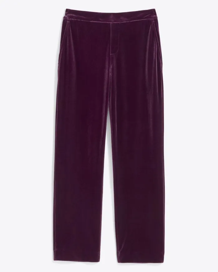 Draper James Bottoms and Skirts Women Straight Leg Pants In Plum Velvet