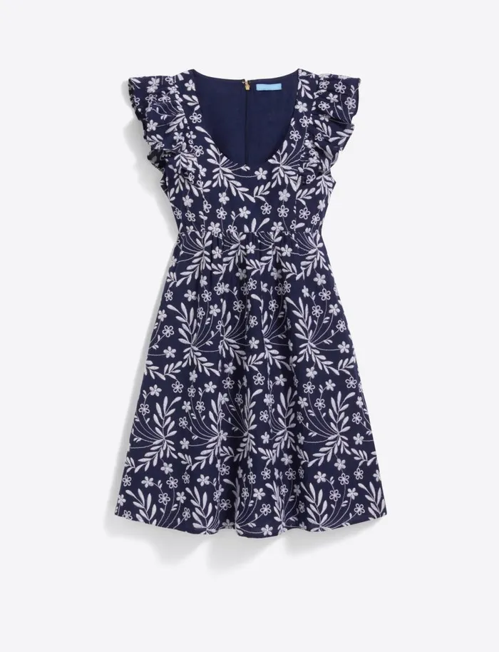 Draper James Dresses Women Ciara Babydoll Dress In Embroidered Floral