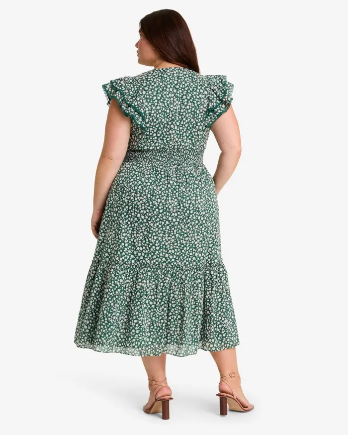 Draper James Dresses Women Meg Midi Dress In Gauzy Cotton
