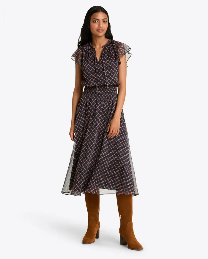 Draper James Dresses Women Tenille Dress In Crinkle Chiffon
