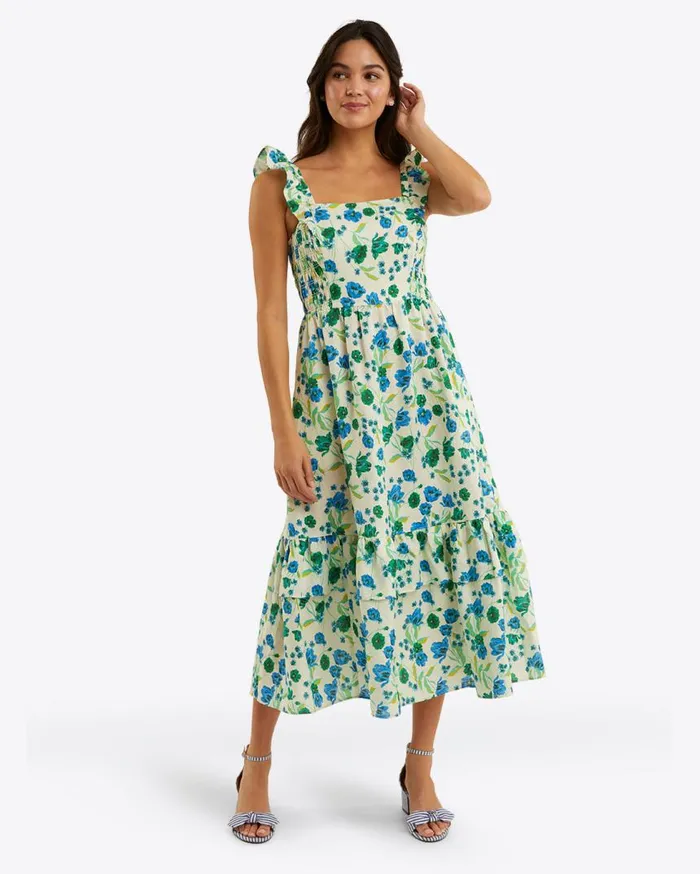 Draper James Extended Sizes Women Carrie Midi Dress In Linen