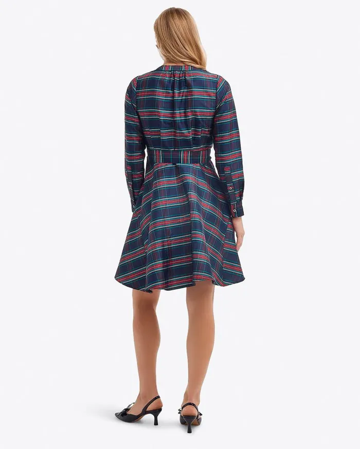 Draper James Extended Sizes Women Imogen Mini Shirtdress In Taffeta