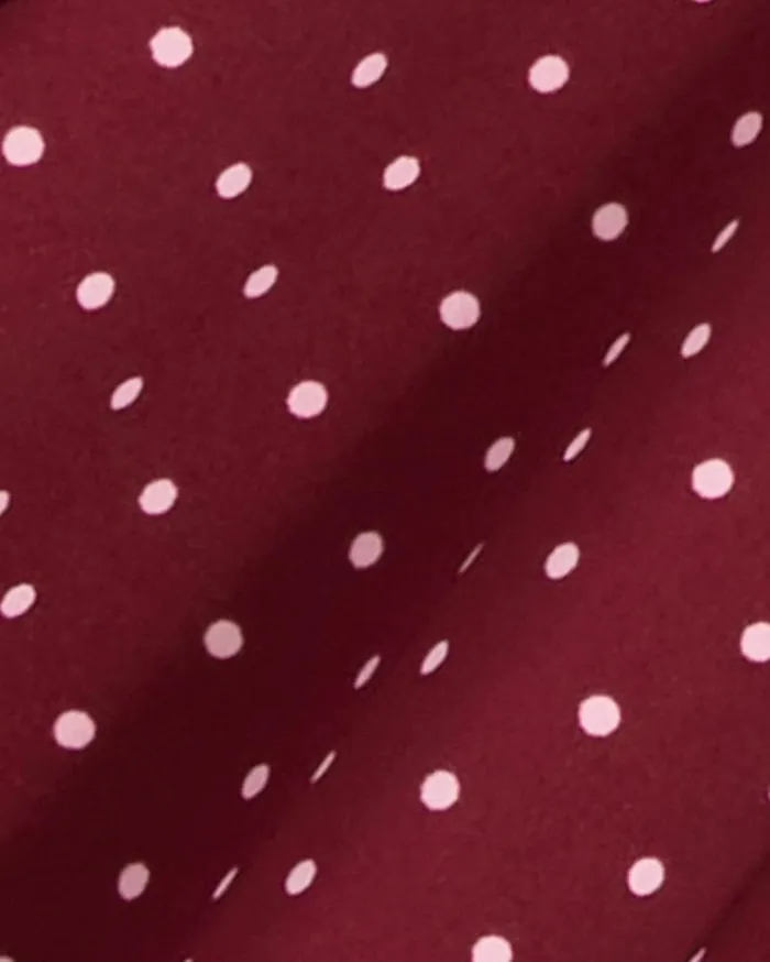 Draper James Extended Sizes Women Naomi Wrap Dress In Merlot Polka Dot