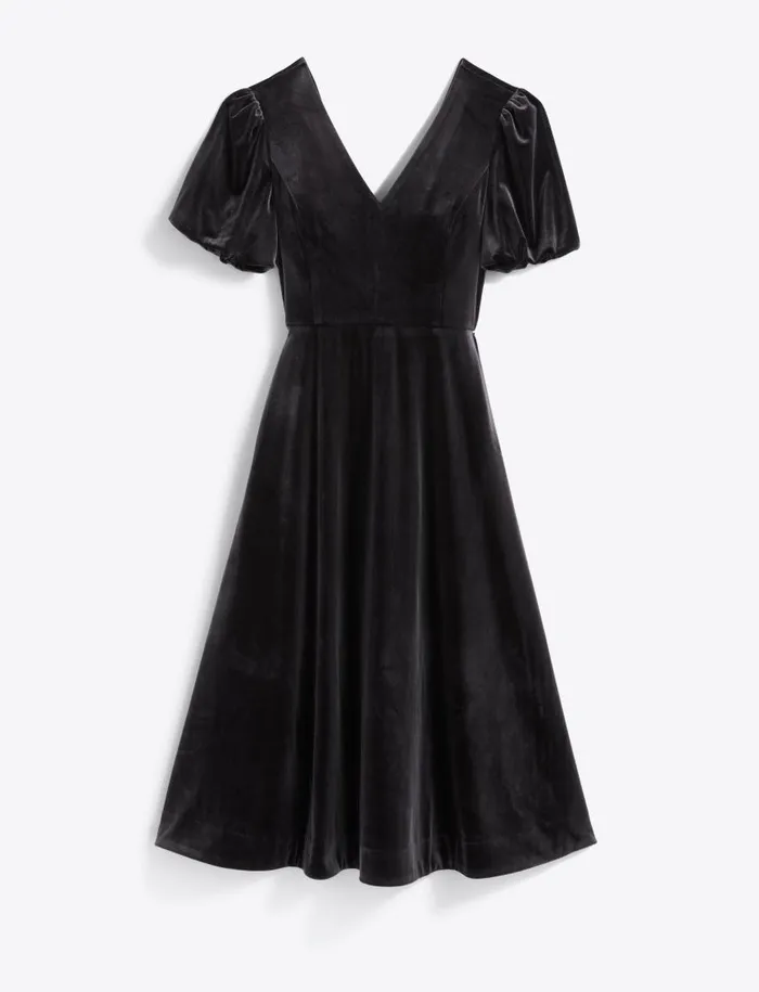 Draper James Extended Sizes Women Vivienne Love Circle Midi Dress In Velvet