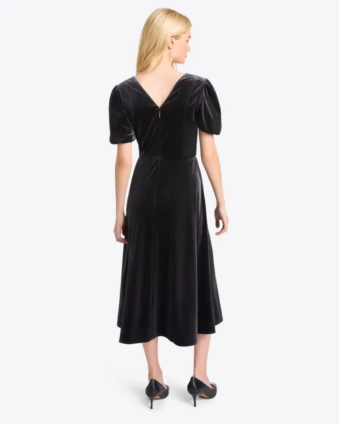 Draper James Extended Sizes Women Vivienne Love Circle Midi Dress In Velvet