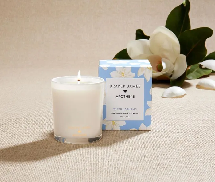 Draper James Lounge and Pajamas Women DJ X Apotheke Candle In White Magnolia